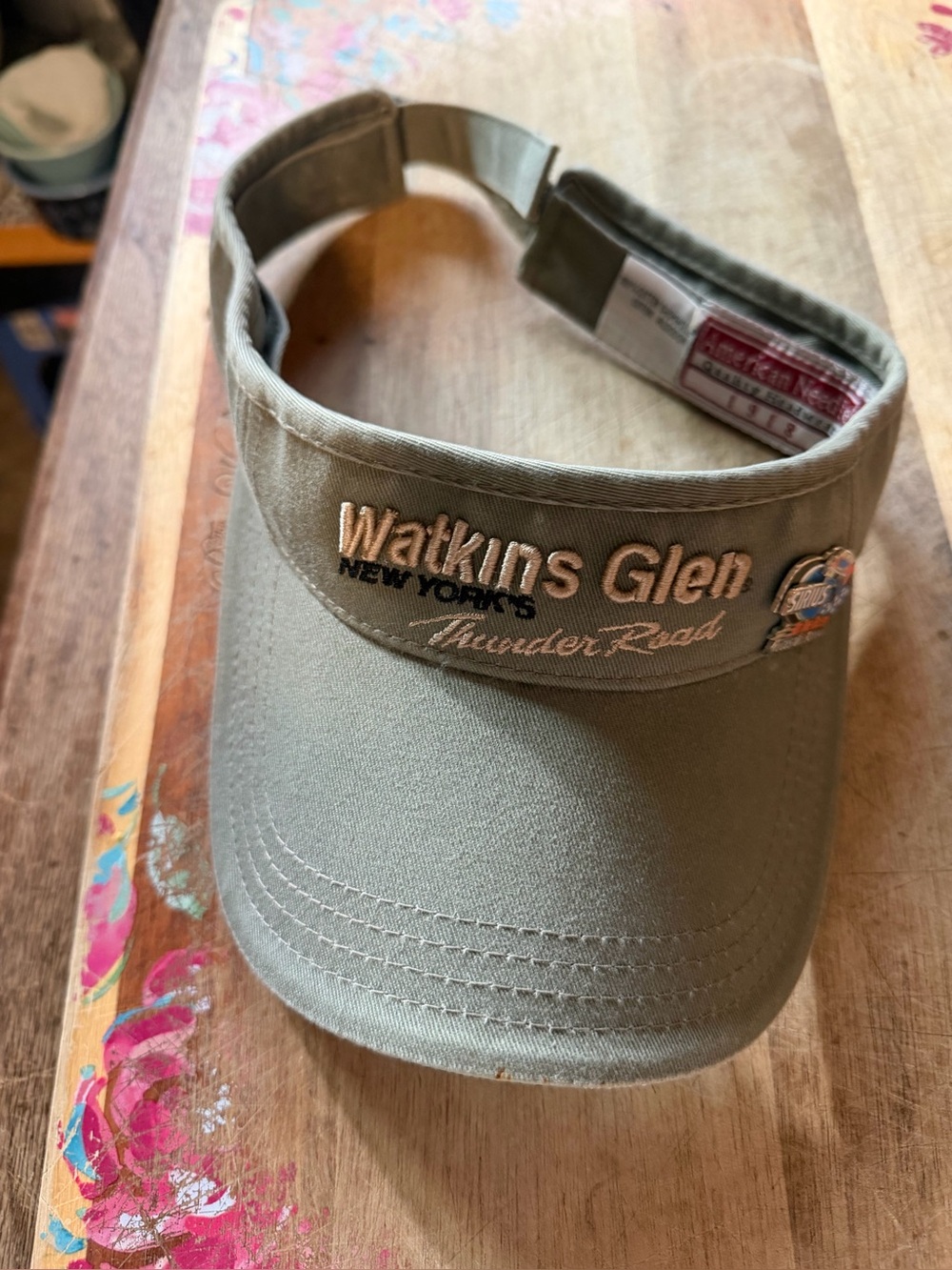 Vintage 2004 NASCAR Watkins Glen Visor Hat American Needle Sirius Pin Included